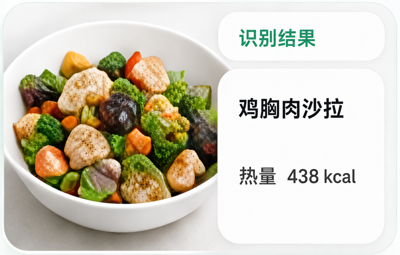 智能饮食识别功能界面
